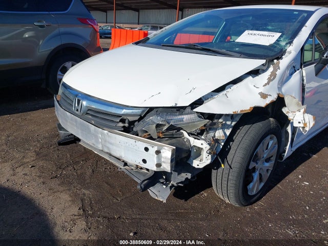2012 HONDA CIVIC LX VIN: 19XFB2F59CE092174