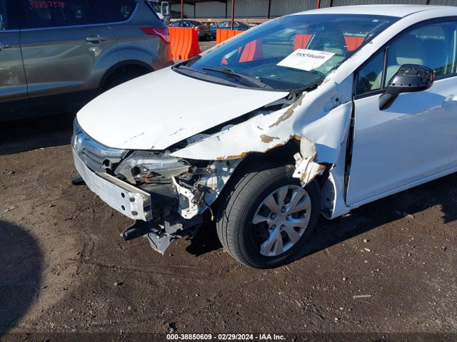 2012 HONDA CIVIC LX VIN: 19XFB2F59CE092174