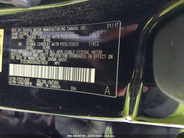 Lexus RX 350 2017 2T2ZZMCA5HC051659 Image 9