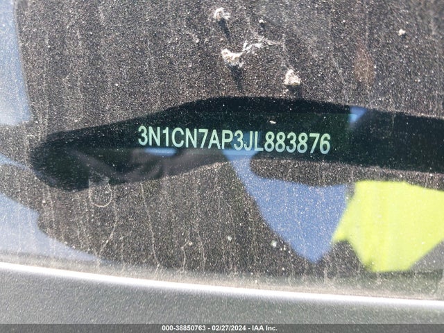Nissan Versa 1.6 S+ 2018 3N1CN7AP3JL883876 Image 9