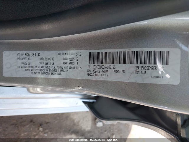 Chrysler 200 S 2016 1C3CCCBB3GN189135 Image 9