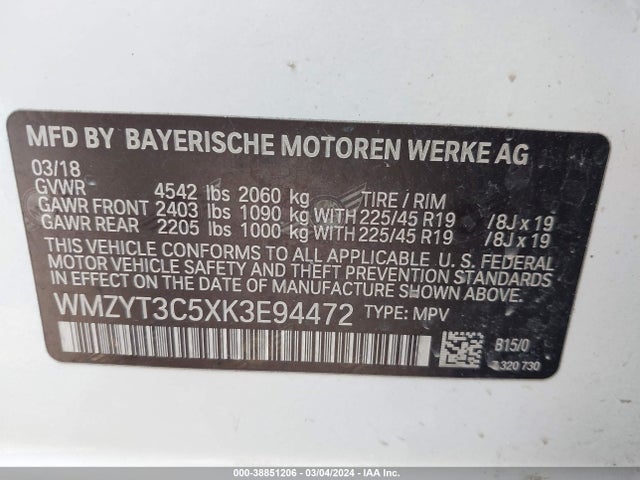 2019 MINI COUNTRYMAN WMZYT3C5XK3E94472 Photo 8