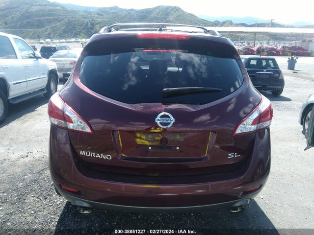 Продажа на аукционе авто 2012 Nissan Murano Sl, vin: JN8AZ1MU2CW118005, номер лота: 38851227