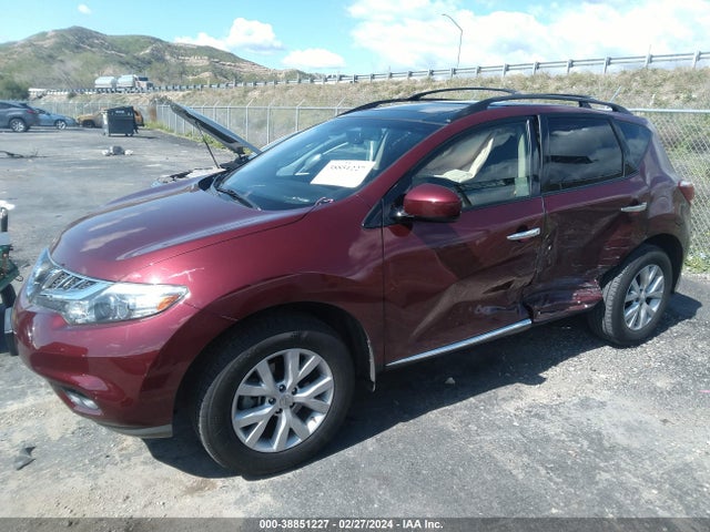 Продажа на аукционе авто 2012 Nissan Murano Sl, vin: JN8AZ1MU2CW118005, номер лота: 38851227