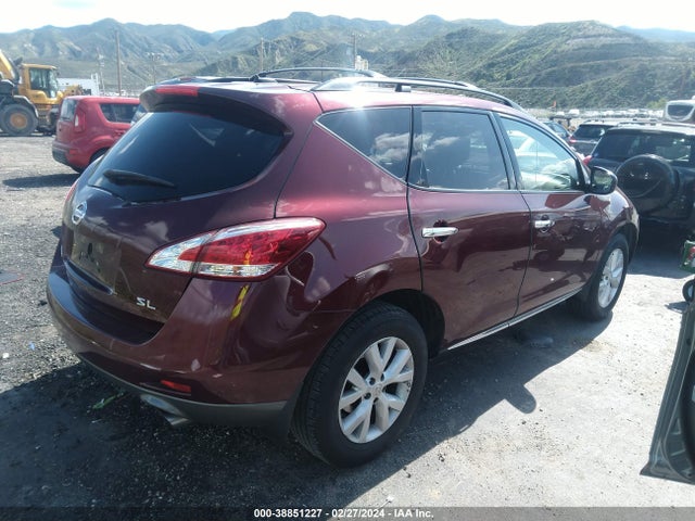Продажа на аукционе авто 2012 Nissan Murano Sl, vin: JN8AZ1MU2CW118005, номер лота: 38851227