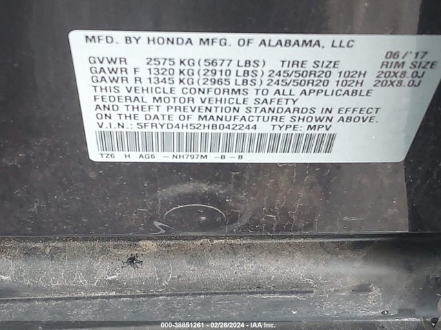 Acura Mdx Technology Package 2017 5FRYD4H52HB042244 Image 9