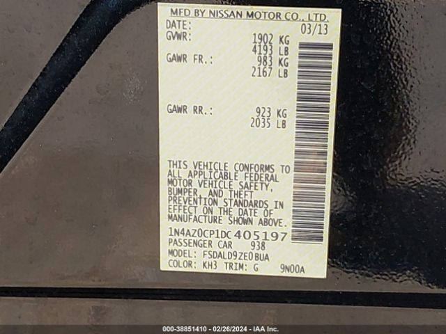 2013 NISSAN LEAF 1N4AZ0CP1DC405197 Photo 8