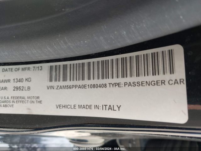 ZAM56PPA0E1080408 Maserati Quattroporte Gts