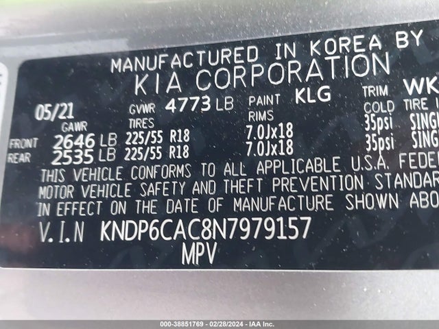 KIA Sportage Nightfall Edition 2022 KNDP6CAC8N7979157 Image 9