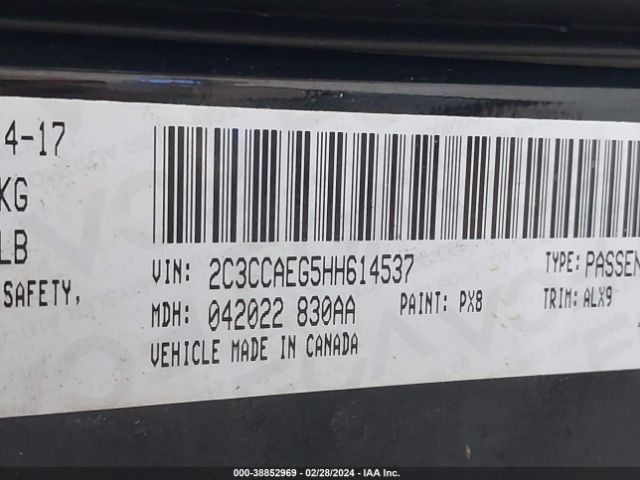2C3CCAEG5HH614537 Chrysler 300C