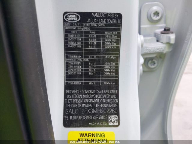 SALCT2FX3MH902260 Land Rover Discovery Sport S R-dynamic