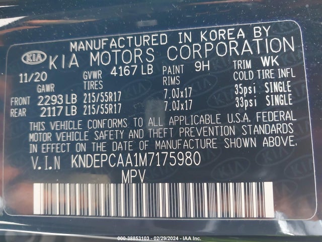 KIA Seltos Lx 2021 KNDEPCAA1M7175980 Image 9