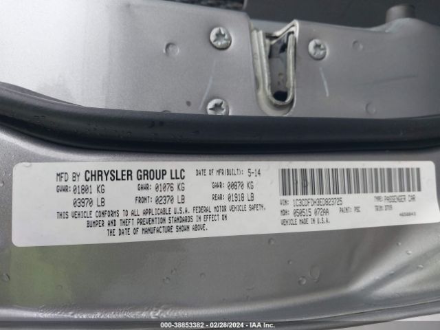 1C3CDFDH3ED823725 Dodge Dart Aero