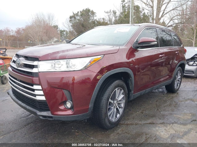 Toyota Highlander Xle 2019 5TDKZRFHXKS305909 Image 2