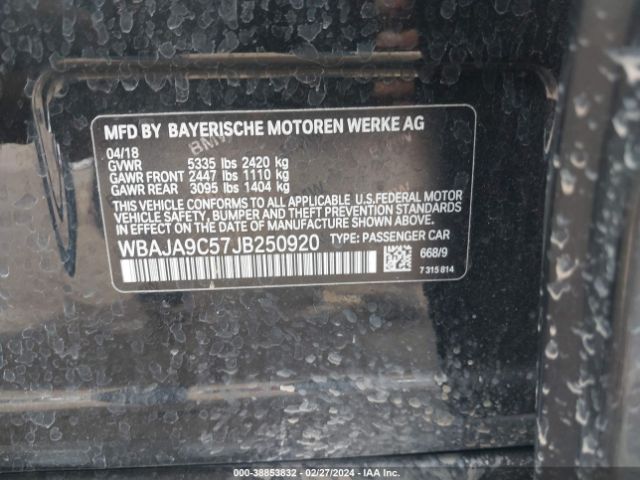 WBAJA9C57JB250920 BMW 530e Iperformance