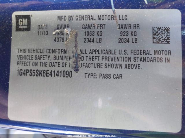 1G4PS5SK6E4141090 Buick Verano Leather Group
