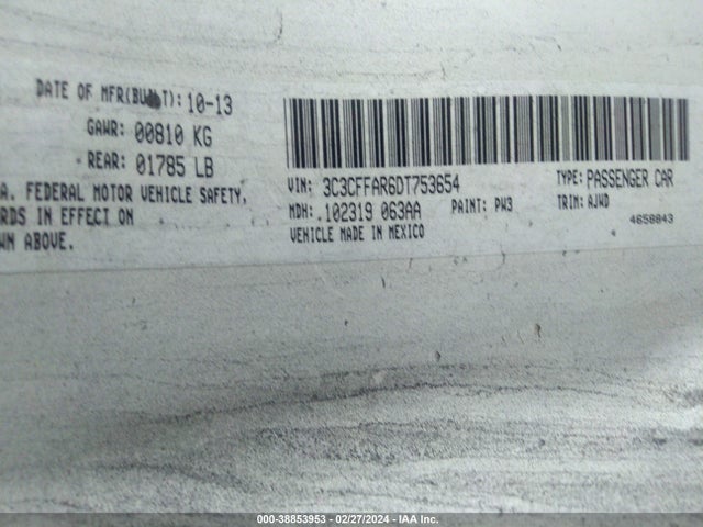 2013 FIAT 500 3C3CFFAR6DT753654 Photo 8