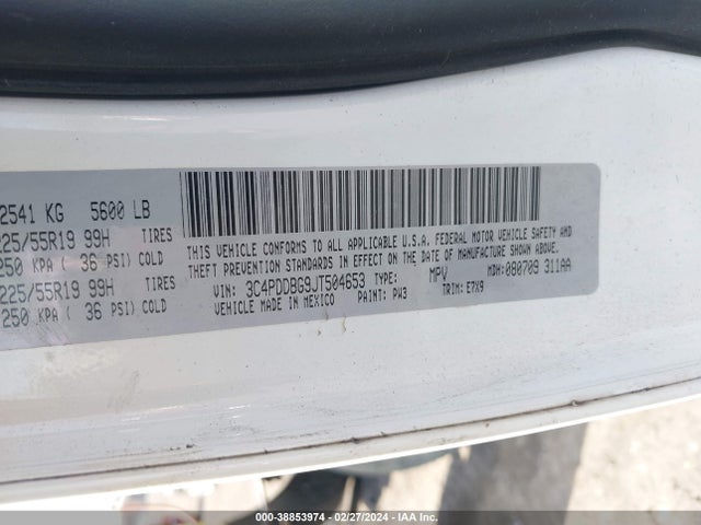 Dodge Journey Sxt Awd 2018 3C4PDDBG9JT504653 Image 9
