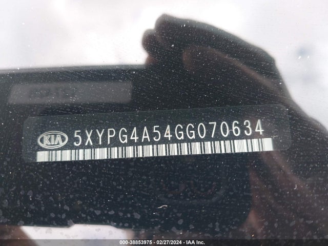 KIA Sorento 3.3l Lx 2016 5XYPG4A54GG070634 Image 9