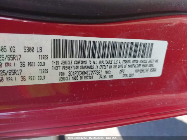 3C4PDCAB4ET277801 Dodge Journey American Value Pkg