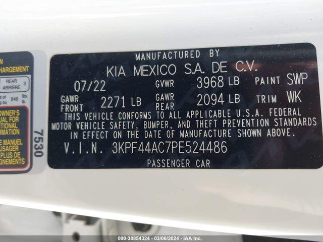 KIA FORTE GT 2023 3KPF44AC7PE524486 Image 9