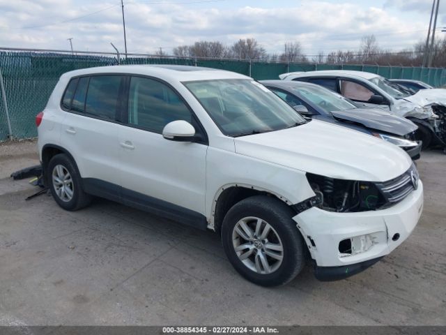 Auction sale of the 2013 Volkswagen Tiguan S, vin: WVGBV3AX0DW619963, lot number: 38854345