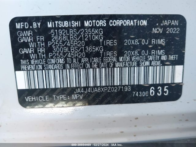 JA4J4UA8XPZ027193 Mitsubishi Outlander Ralliart S-awc/se 2.5 S-awc/se Black Edition S-awc/se Special Editiont S-awc