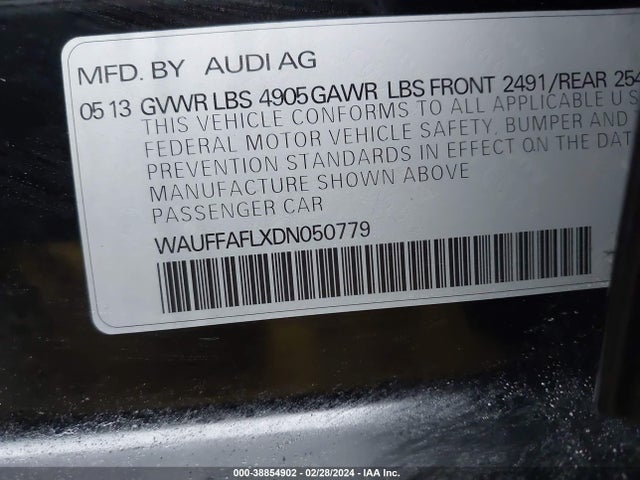 2013 AUDI A4 WAUFFAFLXDN050779 Photo 8
