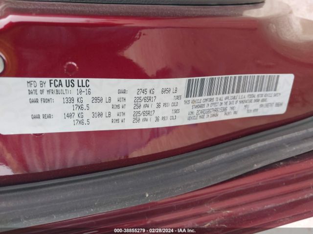 2C4RDGBG7HR615306 Dodge Grand Caravan Se Plus