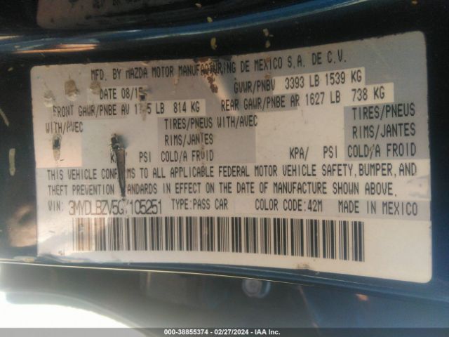 3MYDLBZV5GY105251 Scion IA