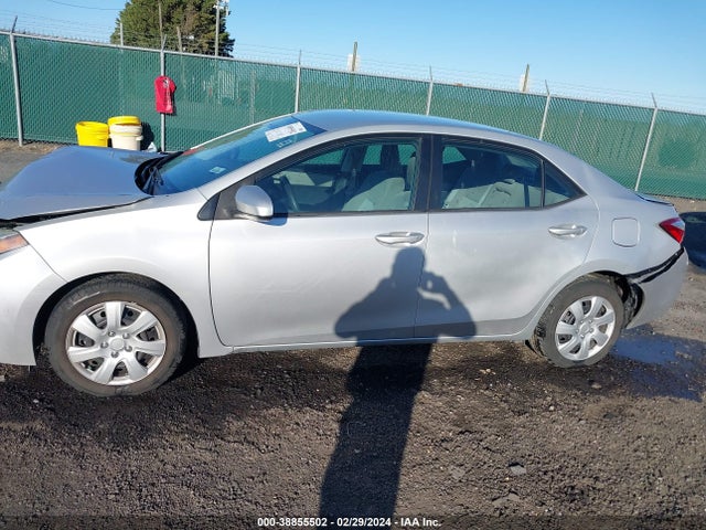 2016 TOYOTA COROLLA LE VIN: 2T1BURHE3GC707837