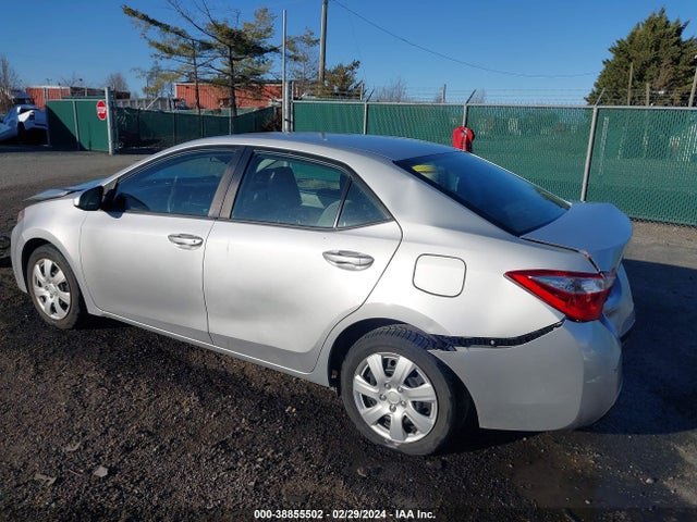 2016 TOYOTA COROLLA LE VIN: 2T1BURHE3GC707837