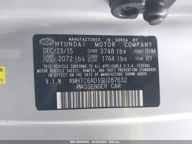 Hyundai Veloster 2016 KMHTC6AD1GU287632 Image 9