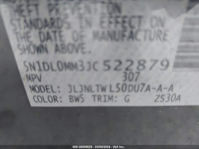 5N1DL0MM3JC522879 Infiniti QX60