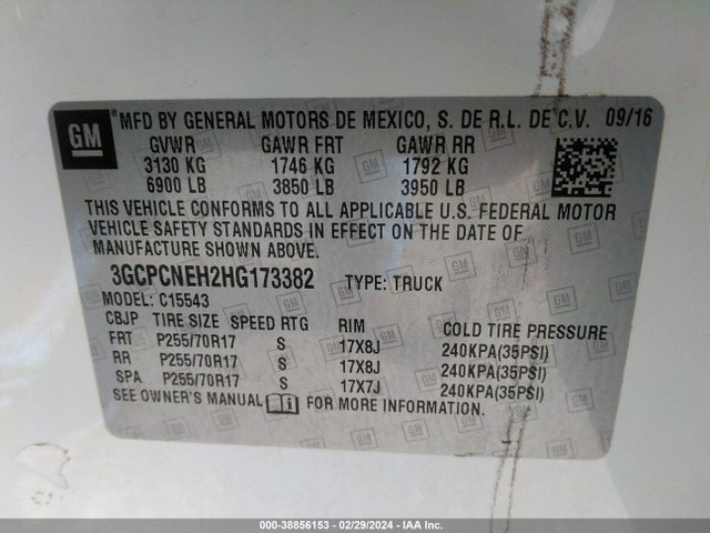 Chevrolet Silverado 1500 Wt 2017 3GCPCNEH2HG173382 Image 9