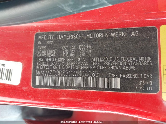 2012 MINI COOPER COUNTRYMAN WMWZB3C57CWM04065 Photo 8