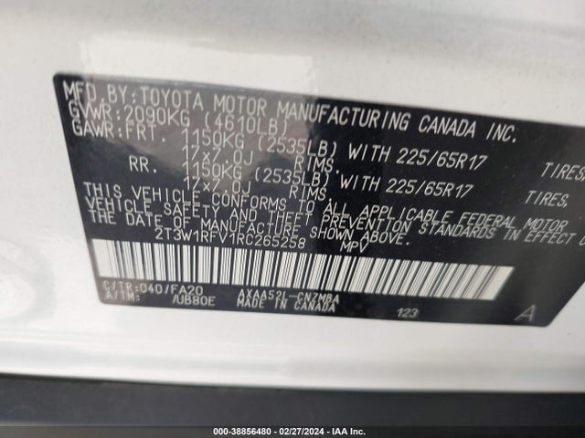 Toyota Rav4 Xle 2024 2T3W1RFV1RC265258 Image 9
