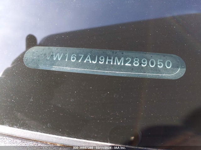3VW167AJ9HM289050 Volkswagen Jetta 1.4t S