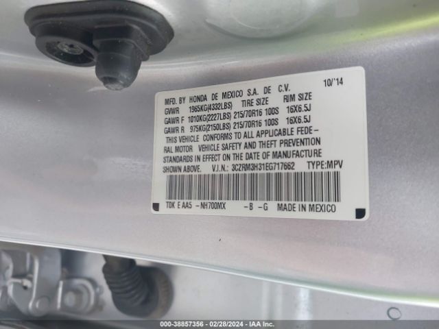 3CZRM3H31EG717662 Honda CR-V LX