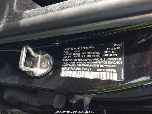 2022 PORSCHE MACAN WP1AG2A53NLB24497 Photo 8