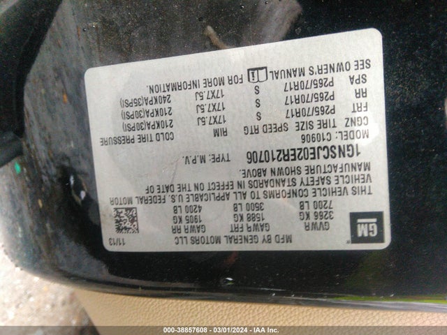 Chevrolet Suburban 1500 Lt 2014 1GNSCJE02ER210706 Image 9