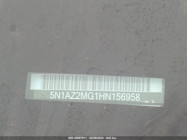 5N1AZ2MG1HN156958 Nissan MURANO S