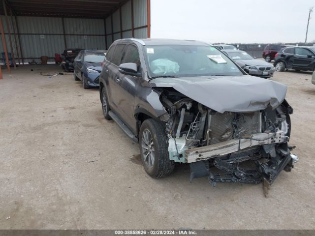 Продажа на аукционе авто 2019 Toyota Highlander Xle, vin: 5TDKZRFH6KS322979, номер лота: 38858626