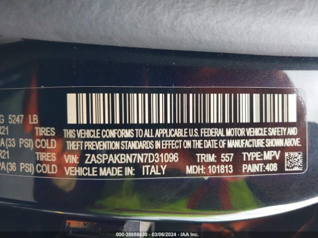 2022 ALFA ROMEO STELVIO ZASPAKBN7N7D31096 Photo 8