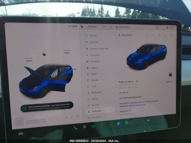 7SAYGDEE7NF411465 Tesla Model Y Long Range Dual Motor All-wheel Drive