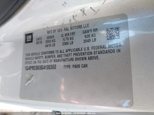 1G4PR5SK0G4108360 Buick Verano Convenience Group