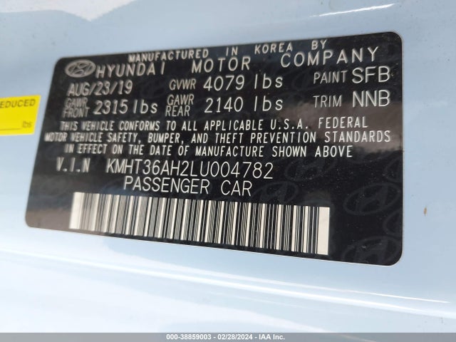 Hyundai VELOSTER N 2020 KMHT36AH2LU004782 Image 9