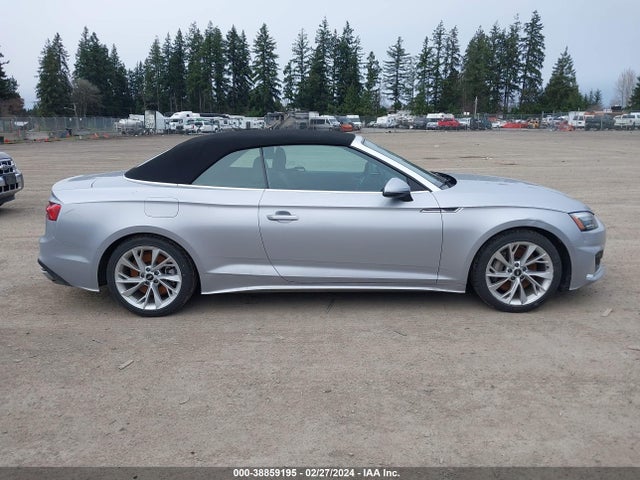 2022 AUDI A5 CABRIOLET PREMIUM 45 TFSI QUATTRO S TRONIC VIN: WAU2AGF57NN007505