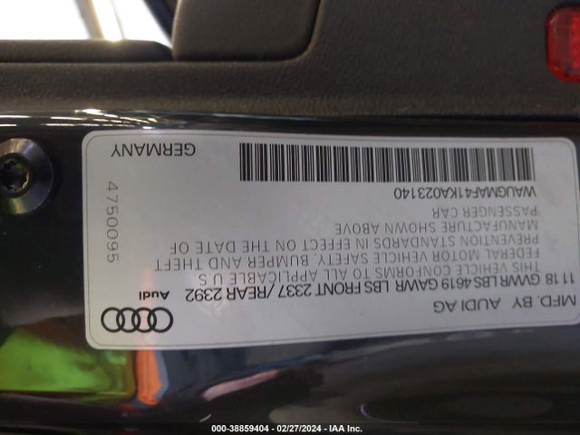 WAUGMAF41KA023140 Audi A4 40 Premium/40 Titanium Premium
