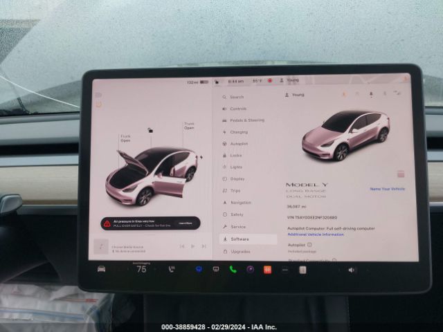 7SAYGDEE2NF320880 Tesla Model Y Long Range Dual Motor All-wheel Drive